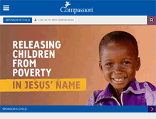 Tablet Screenshot of compassionuk.org